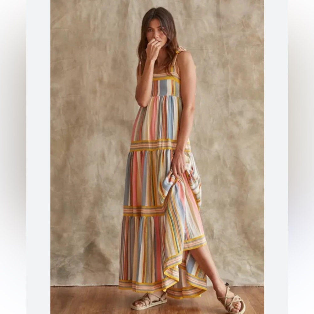 By Together Multicolor Striped Maxi Dress